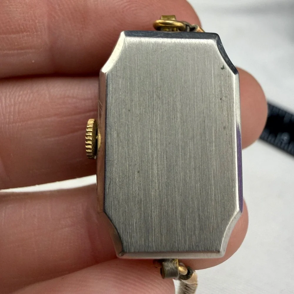 Vintage Geneva Watch Art Deco Benford Gold Tone Does Not Wind Prop READ
